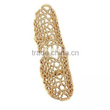 European and American Fashion Knuckle Simple Metallic Hollow Carved Ring photo-5