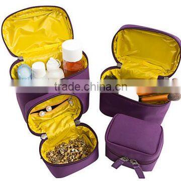 Clear Plastic Makeup Train Case Mini Packing Cubes photo-4