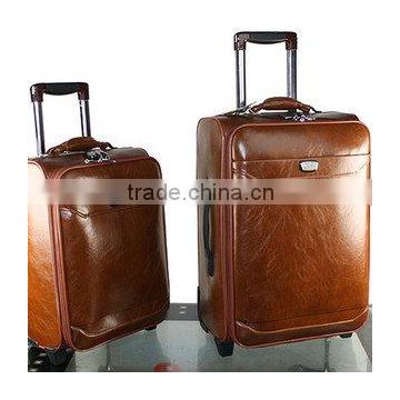 Cowhide leather trolley bag,not only portable ,but also bring a strong sense of noble,make your business trip much fun