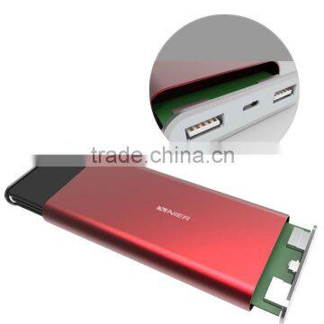 2016 Outdoor Aluminum case power bank 10000Mah