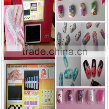 Digital art nail printer for five fingers one time