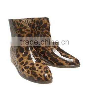 2011New style tiger print rain boots,ankle rain boots,Jelly wellies