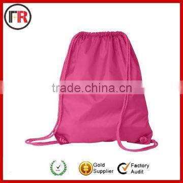 210d polyester drawstring gym bag made in China