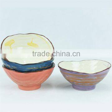 Customized Cheap Ceramic Bowl Set