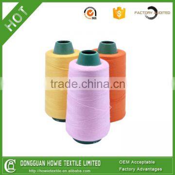 Polyester overlock thread customized spun yarn in China