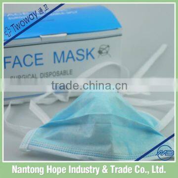 Medical Disposable Nonwoven Face Mask with Tie on or Earloop