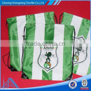 Top grade polyester sports drawstring bag / non woven drawstring backpack