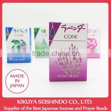 Daihatsu Incense Cones, Pocketan Tanka, Lavender Sticks, Pocket Aroma, lavender perfume, incense cones, burning incense