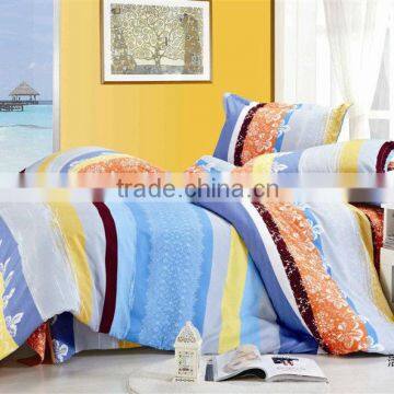 3pcs or 4pcs stripe bule/orange stripe comforter set !Queen or king or full size /comfortable bedsheet set