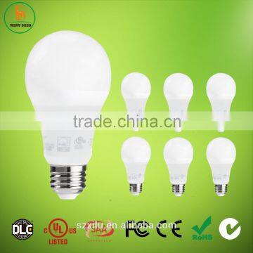  hot sell 9w e27 plastic led light bulb for home lighting with UL Energy star certificate