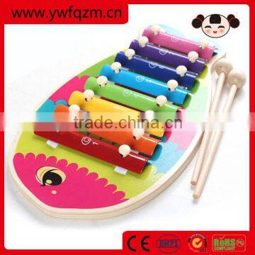 animal fruit design wooden toy percussion instrument