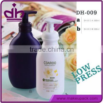 Empty Plastic Shampoo refill bottle with pump