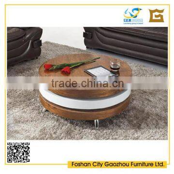 Round Wooden Coffee Table Design LS-WC2531