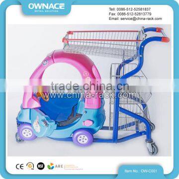 mini kids plastic supermarket trolley