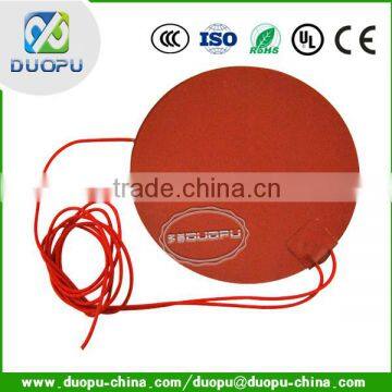 Circular 12V 105*105*1.5mm silicone rubber heater duopu