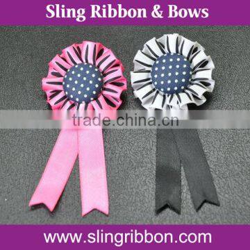 2015 Hot Sale Customized Award Ribbon Rosette Wholesale