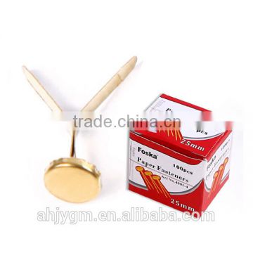 Hot sale Different Size Golden Paper Fasteners with good quality