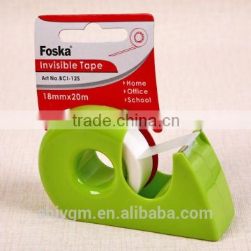 Plastic Invisible Stationery Adhesive Tape With Dispenser.