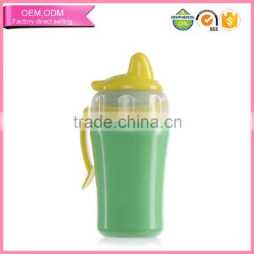 China factory whoselase safety plastic baby training cup drink water bottle