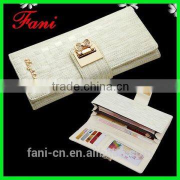 New design luxury and fashion leather clutch purse with comfortable touch