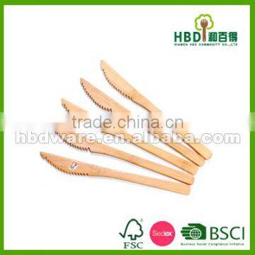 5 pcs small bamboo knife set wholesales