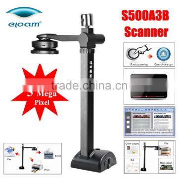 Portable 5.0M High Speed A3 A4 Office Bank Document Video Cam Scanner Visualizer