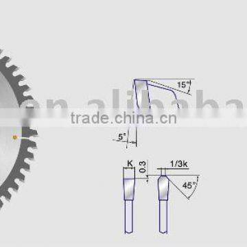 254mm-300mm TCT saw blade for cutting aluminium