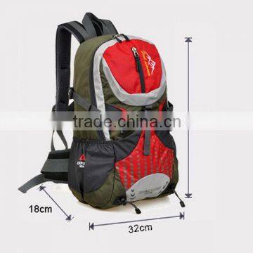 Teens fashion mesh side pockets large capacity backpack 600D