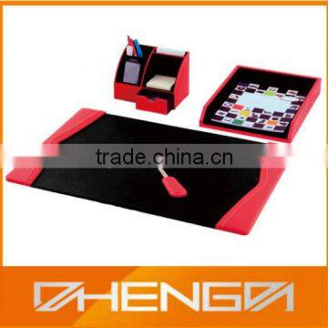 Hot!!! Customized Design Made-in-China Red Pu Leather Office Useage Packaging Set (ZDL13-S012)