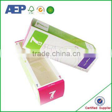 Foldable cardboard paper cosmetic gift set packaging box