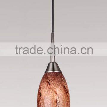 colorful Brushed Nickel single Indoor glass Pendant with Europa style Zhongshan Factory with UL/CE/SAA/ROHS