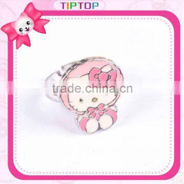 Enamel hello kitty ring