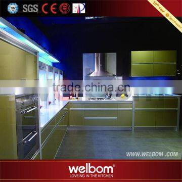 High Gloss PVC Laminated MDF Kitchen Cabinet