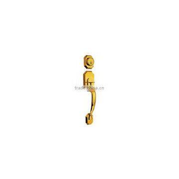 South America,Asia market Hot Selling polish brass keyed grip handle set lock