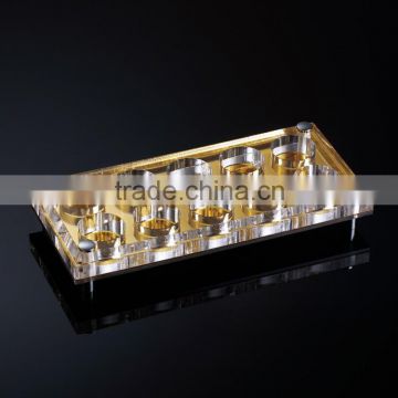 wholesale acrylic wine glass holder tray