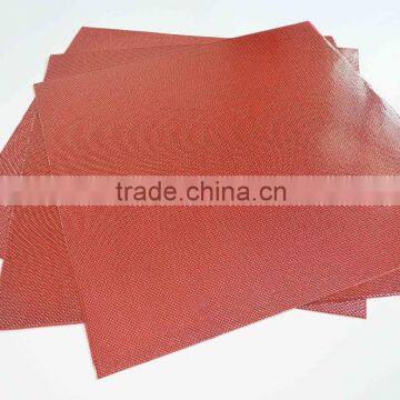 Factory plain 3k red fiberglass sheet for decoration