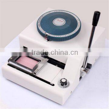 JX70C code characters Manual plastic card embosser machines