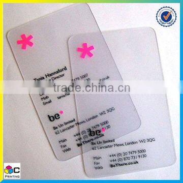 best quality wholesale hologram transparent business cards