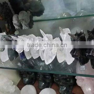 Wholesale Carved Crystal Stone Unicorn,polished Crystal for Gifts photo-6