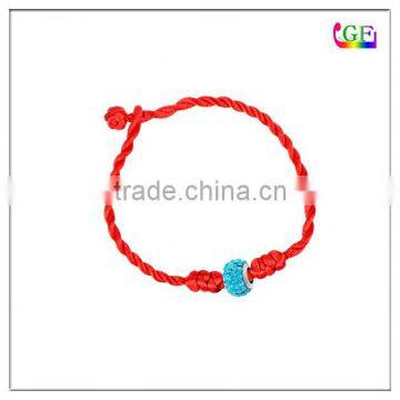 Red color Knots Adjustable Cord bead bracelet