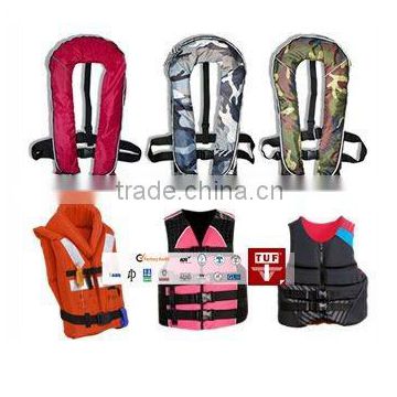 SOLAS Approved Neoprene Nylon Foamed Inflatable Life Jacket Life Vest