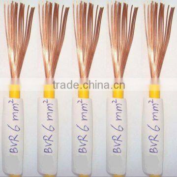 copper core wire 6mm with pvc insulation