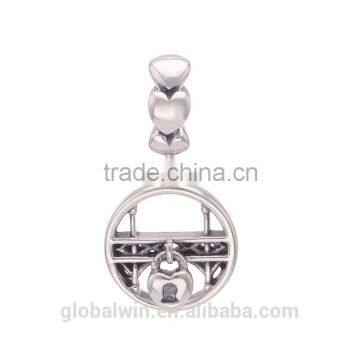 Floating Om Charms Wholesale European Charm Bracelet Necklace 100% Real 925 Sterling Silver S162 Best Gifts For You Or Friends