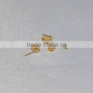 Custom conductive steel spring