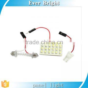 Car Interior Reading Light White 12V T10 Ba9s Festoon 24SMD 1210 SMD Led Reading Dome Panels Lights photo-4