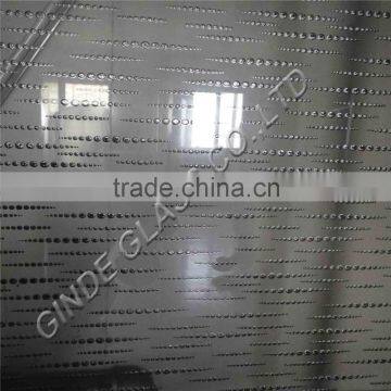 Clear titanium decorative glass as base of background glass