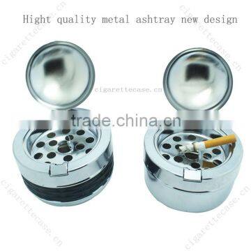 2016 hot sale windproof metal ashtray with special Smoke removing device