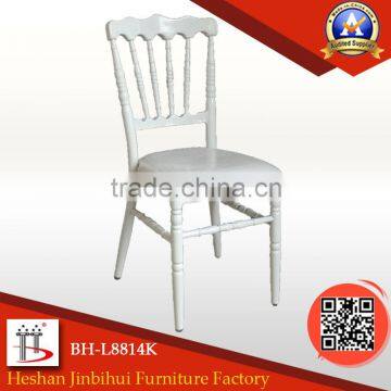 aluminum napoleon white Wedding Chair with cushion