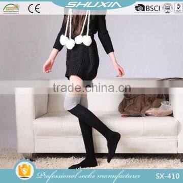 SX-410 Cheap Knee High Socks Young Woman Cute Teen Girl Cartoon Tube Socks Japanese Style Nylon and Silk Foot Sexy Stockings photo-2