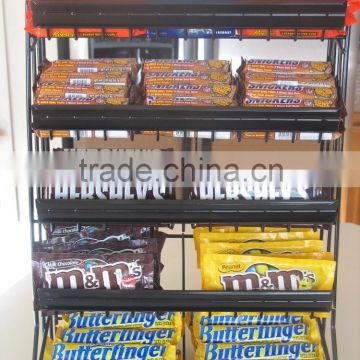 Counter top metal candy display rack